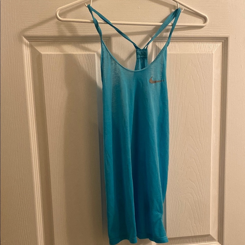 Nike Turquoise Strappy Tank Top